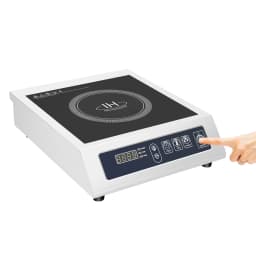 3500W Digital Induction Cooker w/ Digital Display Crystal Panel Professional Cooktop Cooker Induction Commercial Stove
