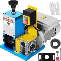 SucceBuy 180W Electric Wire Stripping Machine Φ1.5mm~Φ25mm Portable Automatic Wire Stripper Cable Tool for Copper Recycling