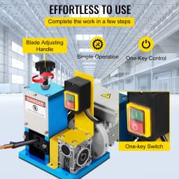 SucceBuy 180W Electric Wire Stripping Machine Φ1.5mm~Φ25mm Portable Automatic Wire Stripper Cable Tool for Copper Recycling