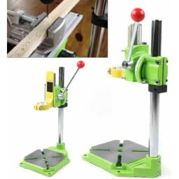 Professional 90° Rotating Drill Stand Drill Guide Drill Stand for Hand Drill with Work Table Adjustable Drill Stand for Drill