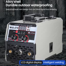 3 IN 1 MIG Welder MIG-270 220V Semi-automatic Welding Machine MMA/ARC TIG WelderInverter Welder Mig-gasless Portable for Home 