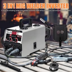 3 IN 1 MIG Welder MIG-270 220V Semi-automatic Welding Machine MMA/ARC TIG WelderInverter Welder Mig-gasless Portable for Home 