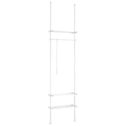 SoBuy KLS07 Telescopic Bar dresses stand with 1 dresses Bar and 3 Stays Telescopic Wardrobe System