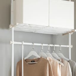 SoBuy KLS07 Telescopic Bar dresses stand with 1 dresses Bar and 3 Stays Telescopic Wardrobe System