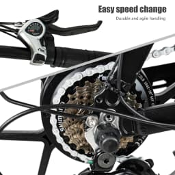 Cacewheel Y20 Adult Electric City Bike Foldable 18AH Battery, 20*4 Thick Tyreaaa
