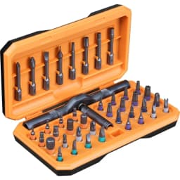 Screwdriver set 42 in 1 aluminum alloy material, ratchet magnetic, DIY combination soft shaft, suitable for furniture assembly