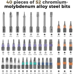 Screwdriver set 42 in 1 aluminum alloy material, ratchet magnetic, DIY combination soft shaft, suitable for furniture assembly
