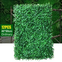 12pcs 40x60cm Wall Decor Faux Boxwood Panels Home Decor Grass Leaf Grass Grass Cooking Privacy Plant Wall Decor Green