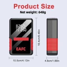 EAFC 4 In1 150PSI Pump Air Compressor Jump Starter 8000mAh Power Bank 1200A Emergency Battery Boost Digital Tire Inflator