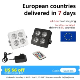 4x18W  Led RGBWA UV 6IN1 Color Battery Wireless DMX Led Par Light Mini Battery Party Light 2.4G Wireless