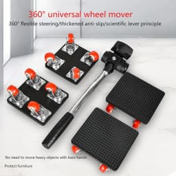 Furniture mover with wheels, 360° rotation, heavy duty furniture lifting and moving tool set, furniture trolley