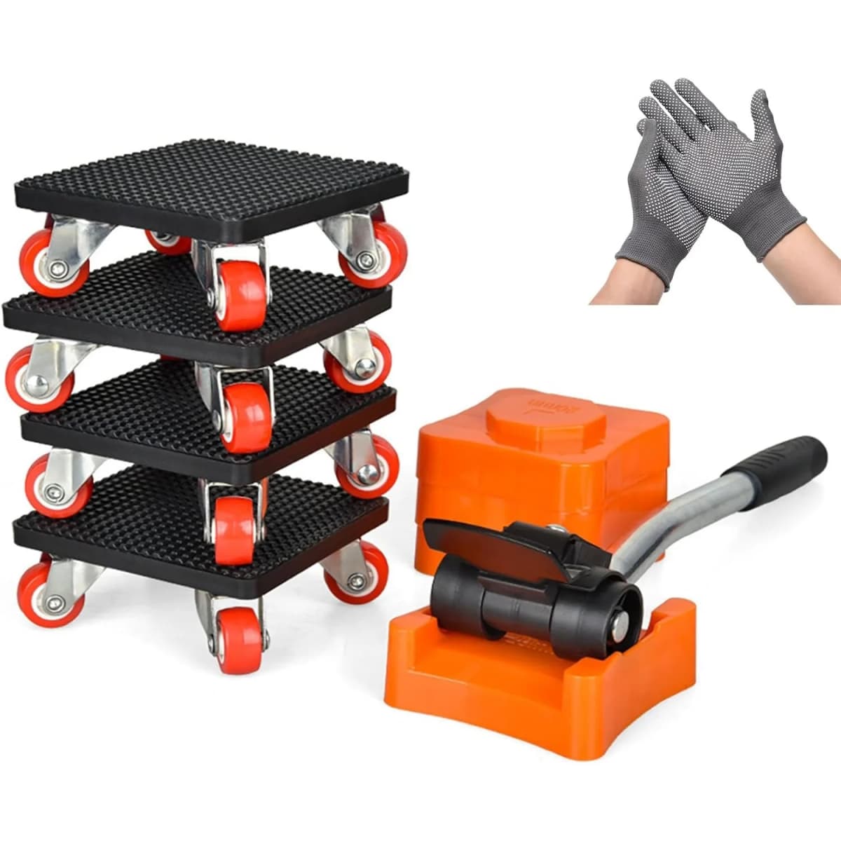 Furniture mover with wheels, 360° rotation, heavy duty furniture lifting and moving tool set, furniture trolley