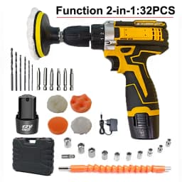 Polishing Machine Electric Drill 32PCS Accessory Box Function 2 in1 Polishing And Waxing Machine Electric Screwdriver Two-In-One