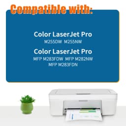 Jhaan 207A W2210A Toner Black (with Chip) Compatible with HP Laser Jet Pro MFP M283fdw M255dw M282nw M283fdn M255nw M255 M282