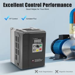 Variable Frequency Drive 164ft Remote Control 8-Way Protective System VFD Converter Inverter Suitable for 2.2KW Power Motor