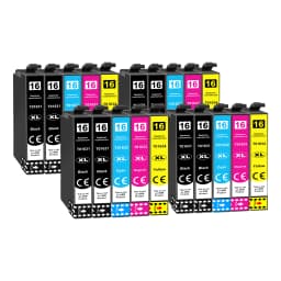 Jhaan 16XL Compatible Printer Cartridges for Workforce WF-2760 WF-2630 WF-2510 WF-2660 WF-2750 WF-2650 WF-2540 WF-2530(20Pack)