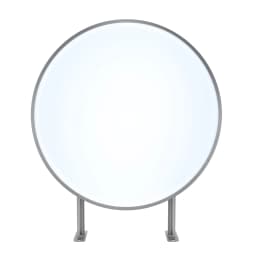 24 Inch LED Double-sided Round Light Box Advertising Light Box Circular Flat 60cm IP65 for Restaurants, Takeaways, Shops,Etc.