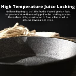 Cast Iron Cookware 4pcs Set,uncoated Chefs Pan Pre-Seasoned Frying Pans Safe Rust-Resistant Even Heat Distribution 14/16/20/26cm