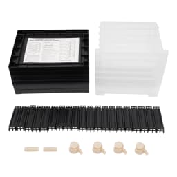15.7*13inch 5 Plastic Drawer Storage Black Organizer Drawer Cart Durable Floor Mount Stylish for Organizing Book Drawing