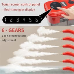 2500W High Pressure Steam Cleaner High Temperature Pressurized Steam Cleaning Machine Handheld Steam Home Kitchen Hood Cleaning