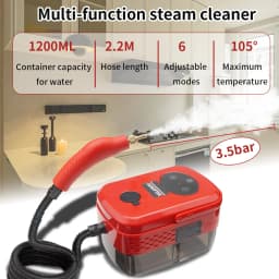 2500W High Pressure Steam Cleaner High Temperature Pressurized Steam Cleaning Machine Handheld Steam Home Kitchen Hood Cleaning