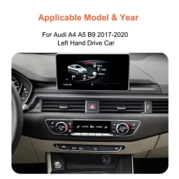 Bonroad 1920*720P 12.3 ''Screen Qualcomm Android 14 Auto Wireless Carplay Car Radio For Audi A4 B9 A5 2017-2020 Car Radio Stereo
