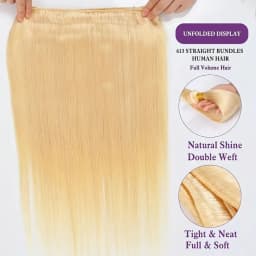 20 20 20 inch Straight Blonde Bundles Human Hair 613 Bundles Human Hair Raw Hair Bundles Unprocessed Virgin Hair Extensions