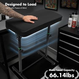 66.14lbs Armrest Stand 180° Angle Adjustment Arm Bracket 27.2-40.2in Adjustable Arm Support for Salon Beauty Salon Durable