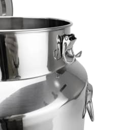 Milk Jug Leak-Proof Lid 201 Stainless Steel Milk Jug Transport Jug Stainless Steel Container with Silicone Seal (18L)