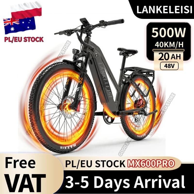 Lankeleisi MX600PRO 500W 48V 20AH 27.5" Electric Trekking Bike 20Ah City Electric Bike