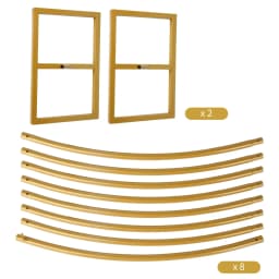 Circular Metal Arch DIY Balloon Flower Vine Decoration Background Frame Outdoor Indoor Wedding Banquet Party Golden Arch Frame