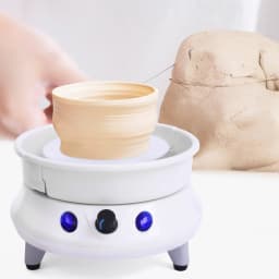 Pottery Wheel Ceramic Forming Machine TY-01 Pottery Wheel Machine Ceramic Clay Machine 2000RPM Turntable & Dual Rotation