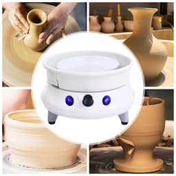 Pottery Wheel Ceramic Forming Machine TY-01 Pottery Wheel Machine Ceramic Clay Machine 2000RPM Turntable & Dual Rotation