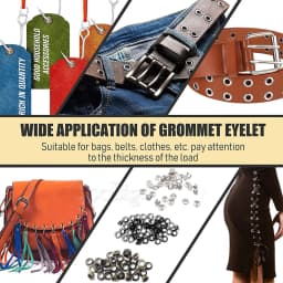 200set Metal Grommets Eyelet Grommet Punch Installer Tool Kit for Shoes Belt Bag Garment Leather Craft DIY Bronze 2mm~17mm