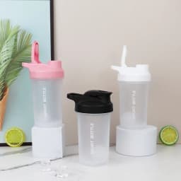 NEW Portable 300ml Protein Powder Shaker Bottle Leak Proof Water Bottle for Gym Outdoor Fitness Training Sport Mixing Cup Scale
