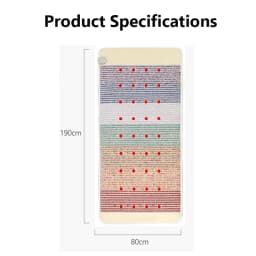 PEMF Far Infrared Heating MAT Jade Crystal Biophoton Anion Kristrallmatte Chakra Balance Physical Therapy Massage Pad Body Pain