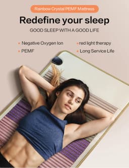 PEMF Far Infrared Heating MAT Jade Crystal Biophoton Anion Kristrallmatte Chakra Balance Physical Therapy Massage Pad Body Pain