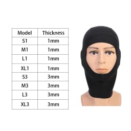 1mm/3mm Neoprene Snorkeling Wetsuit Hood Surf Divers Hat Diving Diving Hood Neoprene Wetsuit Wetsuit Hood