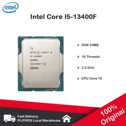Intel Core I5-13400F 10 Core 16 Thread 2.5GHz 65W 20MB Cache 10nm Raptor Lake-S DDR4-3200 MHz / DDR5-4800 MHz SRM3L LGA 1700