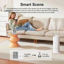 Tuya WiFi Weather Station Temperature Humidity Sensor Smart Thermohygrometer Kit and 433mhz Thermohygrometer with App Alert