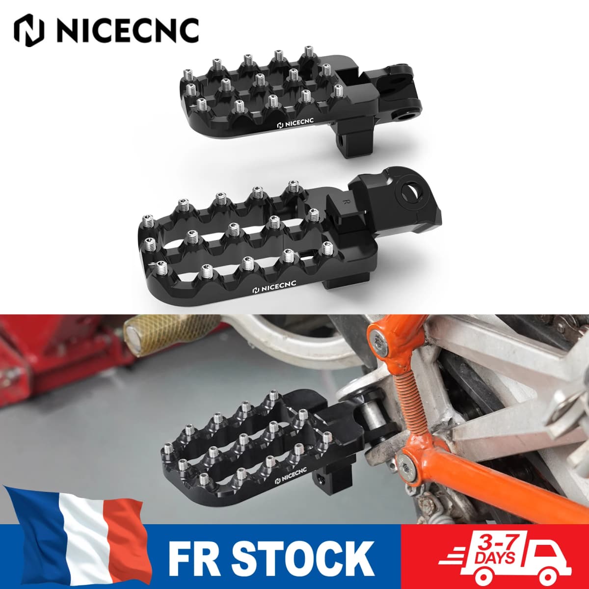 For KTM 690 Enduro R SMCR 2008-2025 20mm Lower Footrest Footpeg For Husqvarna 701 Enduro Supermoto Norden 901 GasGas 700 SM/ES