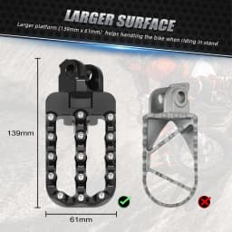 For KTM 690 Enduro R SMCR 2008-2025 20mm Lower Footrest Footpeg For Husqvarna 701 Enduro Supermoto Norden 901 GasGas 700 SM/ES