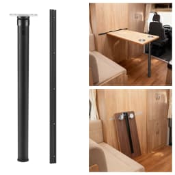28.7 Inch RV Folding Table Leg Detachable Aluminum Alloy 730mm. Camper Motorhome Caravan Accessories Sturdy Desk Support Stand