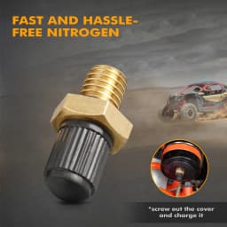 For Cam-Am Honda Artic Cat YXZ Polaris RZR Fox Shock UTV Air/Nitrogen Schrader Valve Stem Fitting Drilling Kit M8*1.25 Brass