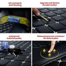 Car Floor Mats For VW Jetta MK6 2011-2016 Auto DropShipping Center Interior Accessories 100% Fit Leather Carpets Rugs Foot Pads
