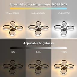 Modern LED Ceiling Light, 30W 3375LM Ceiling Lamp Fixture Lighting for Bedroom,Living Room,Dining Room, Kitchen,30cm
