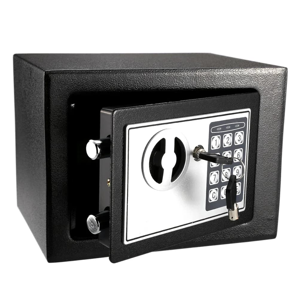 Mini Electronic Safe Box Automatic locked Digital Keypad Lock Safe All Steel Construction Fireproof Security Box for Home Office