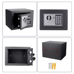 Mini Electronic Safe Box Automatic locked Digital Keypad Lock Safe All Steel Construction Fireproof Security Box for Home Office