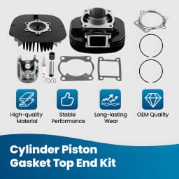 New Cylinder Head Piston Gasket Top End Kit for Yamaha Blaster 200 YFS200 195cc