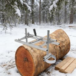 Adjustable Aluminum Chainsaw Mill, Portable Log Saw Guide 1/2-13in Thickness Lumber Maker for Woodworkers Homeowners Use